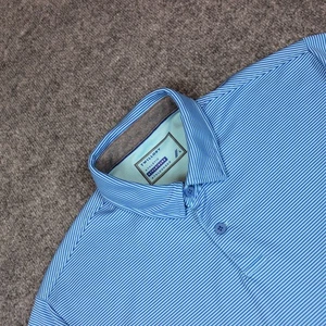 Twillory Athleisure Polo Shirt Men's Large Blue Athletic Athlounger - Picture 1 of 10