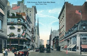New York City - Fifth Avenue Norden von 46th Street Postkarte - Bild 1 von 2