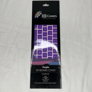 KB Covers Keyboard Cover Purple MacBook Touch Compatible with 13,15" w/Touch Bar - Picture 1 of 6