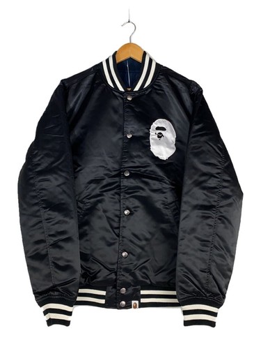 A BATHING APE (BAPE) Giacca giacca stadio A BATHING APE nera L usata