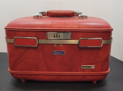 Maleta Maleta Tren Viaje Rígida Roja American Tourister Escort De Colección Foto 1 de 4
