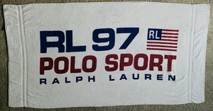 Ralph Lauren Polo Sport RL 97 Beach Towel American Flag 35x66 - Picture 1 of 15