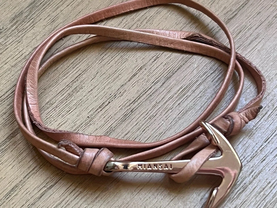 Pulseira de corda âncora marítima Miansai, bronzeado e ouro rosa   - Imagem 1 de 4