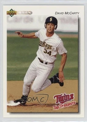 1992 Upper Deck Minor League Dave McCarty David McCarty #255 - Image 1 of 2