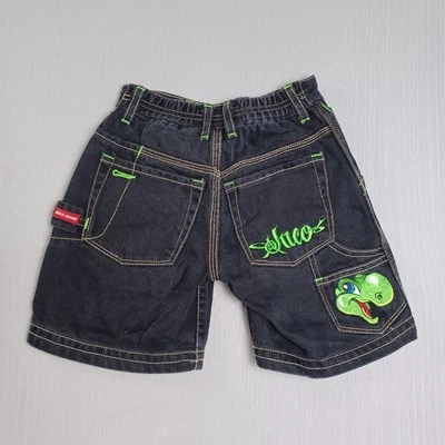 JNCO Carpenter Shorts Toddler Size 4T Black Dinosaur Vintage Y2K - Image 1 of 4