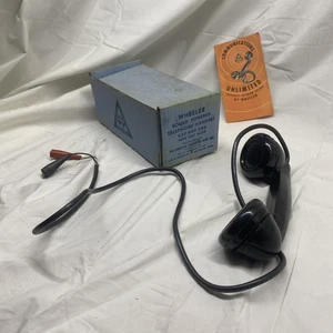 Vintage Bakelite Sound Powered Handset Wheeler Insulated Wire Telephone S1 - Picture 1 of 4