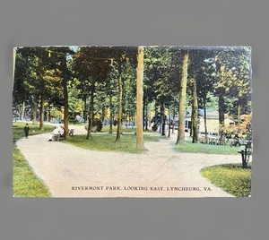 Postal de Lynchburg Virginia VA Rivermont Park mirando al este árbol escena 1911 Kirby - Imagen 1 de 2