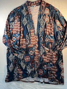 Cárdigan Kiyonna Kimono Estampado Para Mujer Plus 5XL Con Bolsillos - Imagen 1 de 6