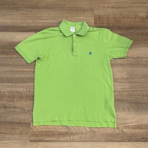 Camisa Polo Brooks Brothers 346 Verde Para Hombre M Manga Corta Ajuste Original Botón - Imagen 1 de 6
