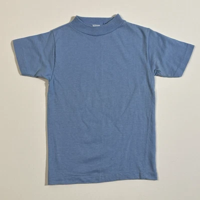 Camiseta De Colección Donmoor Tejida Lavable NIÑOS Crew Azul Claro Bebé Talla 10 Talla S Foto 1 de 4