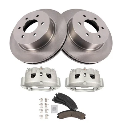 Brake Pad & Rotor Kit Ceramic Fits 2016-2021 Nissan TITAN XD - Изображение 1 из 4