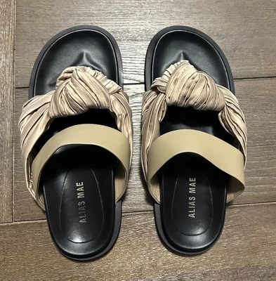 Sandalia Soda Slide Alias Mae Talla 36 Color Natural Foto 1 de 4