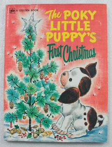 The Poky Little Puppy's First Christmas A Golden Book 1973 6th Printing 1978 - Picture 1 of 6