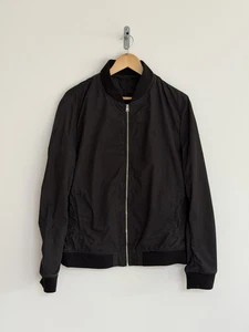 Chaqueta de bombardero de verano Allsaints “Nova” ligera negra grande - Imagen 1 de 14