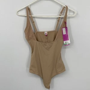 Spanx Star Power offene Brust Tanga Body in natürlichem Glam Neu mit Etikett Größe Large - Bild 1 von 18