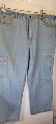 Pantalones de mezclilla vintage Haband Ice House para hombre talla 36 ajuste cómodo lavado claro franela forrados Foto 1 de 4