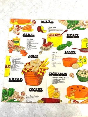 Guardanapos de pano MCM FOOD BISCOITOS PÃO BOLOS CARNES VEGETAIS - Imagem 1 de 3