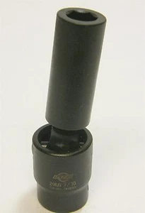 Sunex Tools 214UD ½ Drive 6 Point Deep Universal Impact Socket 7/16" - Foto 1 di 1