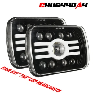 7x6 5x7 inch Led Headlight High/Low beam for ford F150 F650 F750 E150 E250 E350 - Foto 1 di 12