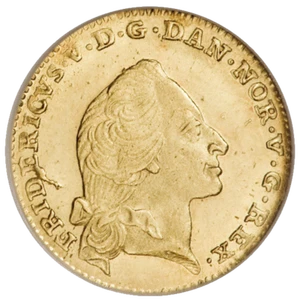 1759-Denmark 12 Mark Frederick V (MS 63-NGC) - Picture 1 of 5