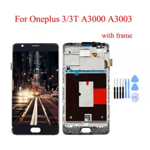 LCD Display Touch Screen Digitizer with Frame Repair for Oneplus 3/3T A3000 A300 - Picture 1 of 10