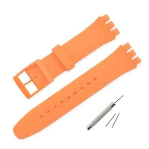 Silicone Watch Band for Swatch 17mm 19mm 20mm 16mm Colorful Rubber Strap - Picture 1 of 35