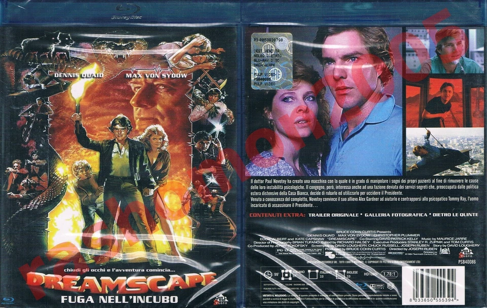 Blu-ray DREAMSCAPE (1984) Dennis Quaid Kate Capshaw Max von Sydow Region B NEW - Image 1 of 1