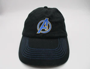 Marvel Avengers Hat Cap Youth Black Strap Back Adjustable Kids A Logo - Picture 1 of 8