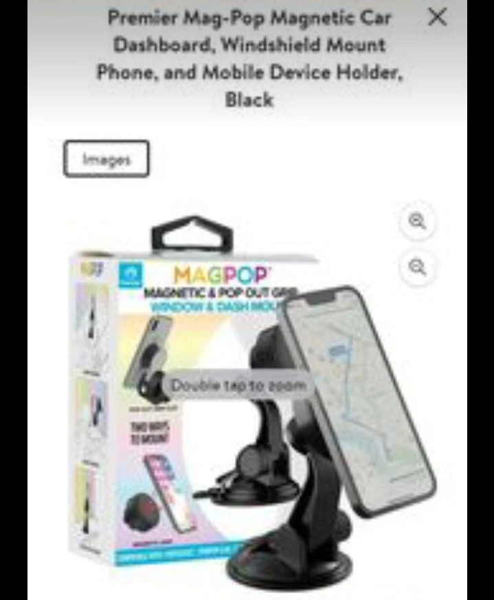 MAGPOP Magnetic & Pop Out Grip WIndow & Dash Mount (WM-MPOP02) - Image 1 of 2