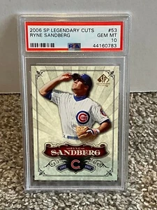 2006 SP Legendary Cuts #53 - RYNE SANDBERG - PSA 10 Gem Mint - CUBS - Picture 1 of 2