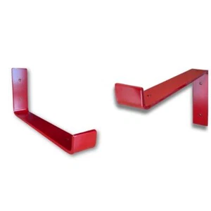 Cherry Red scaffold board shelf brackets - 100mm - 325mm- BS 381C538 - Coloured  - Picture 1 of 5