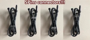 Parts: JHB 4PCS【5Pins】6.5FT Extensions Cable Wires for【RGBW Wheel Strips Lights】 - Picture 1 of 1