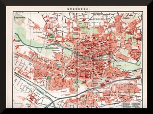 Nürnberg +Historischer Stadtplan von 1895+ Neu Wetzendorf,Sündersbühl,Steinbühl - Bild 1 von 3