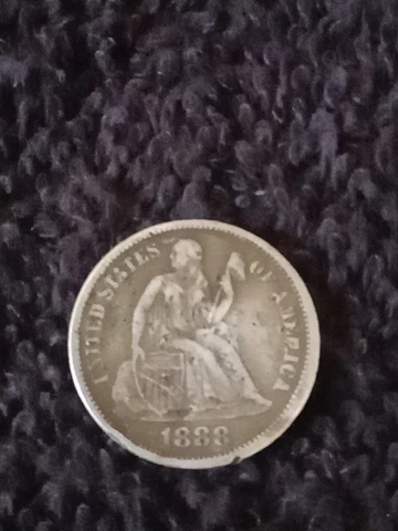 Rare 1888 Liberty Seated Dime See Pics Cover