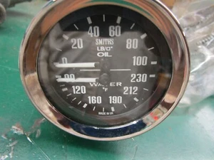 MG MGA MGB Midget Dual Safety Gauge Oil Temperature Smiths 1962-1967 #BHA4737 - Picture 1 of 5