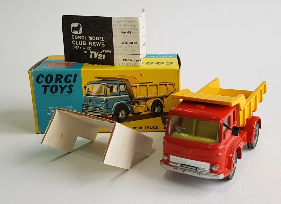 Corgi Giocattoli No. 494, Bedford Tipper Camion Superbo Antico Ottime Condizioni - Immagine 1 di 4