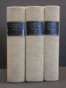 E. GURLT Geschichte der Chirurgie und Ihrer Ausubung 1898 1st Ed German Medicine - Foto 1 di 10