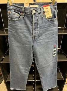 Levis Ribcage Straight Ankle Jeans Womens 29x27 High Rise NWT - Picture 1 of 3