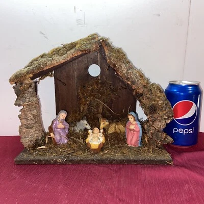 De colección 6 piezas ITALIA 50’s Bebé Jesús María José Burro Vaca Pesebre Pesebre Belén Foto 1 de 4