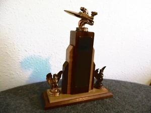 1947 SPEEDBOAT "CLASS A HYDRO" CHAMPIONSHIP TROPHY W/EAGLES ALEXANDRIA BAY-WOOD - Picture 1 of 12