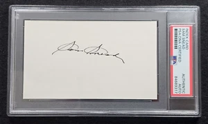 Rare SAM SNEAD Signed 3x5 Index Card-MASTERS-US OPEN-PGA CHAMPION-PSA - Picture 1 of 3