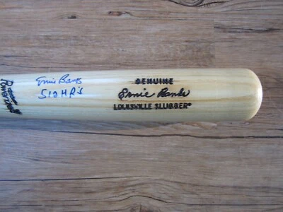 Ernie Banks Autograph Signed Auto Model Bat 512 HR Chicago Cubs JSA - Image 1 of 4