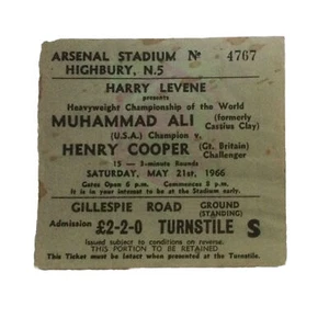 Boxing Ticket Stub - Muhammad Ali v Henry Cooper 1966 - Picture 1 of 2