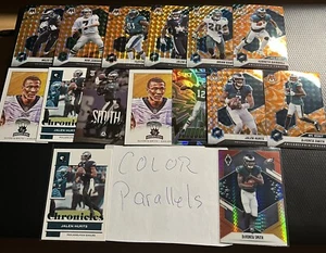 Philadelphia Eagles 74 cartas novato auto jersey color paralelo lote con todos los nombres - Imagen 1 de 6