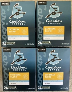 4 Packungen Caribou Daybreak Blend K-Cup Pods 4*24 = 96 Stück BB 11/10/25 - Bild 1 von 1