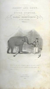 Maria Edgeworth antik 1836 Harry und Lucy Buch Band 1 1. US Ed William Page Kunst - Bild 1 von 7