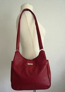 Rote Tasche Handtasche für Damen Kunstleder 30x30cm neu - Bild 1 von 3