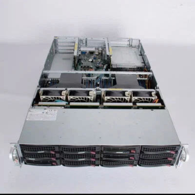 Superserver 6029U-TR4T 12x3.5" 2X Intel 6152 CPU 22Core 512G RAM 100G NIC 4T SAS - Image 1 of 3