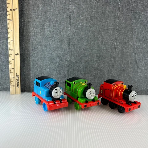 Thomas And Friends Percy James Pull Back And Go PlasticTrain Vehicle Lot Mattel Cover