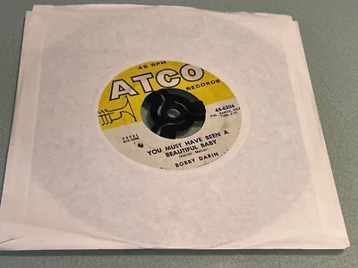 Bobby Darin – You Must Have Been A Beautiful Baby - Vinyl Record 7" Single  ATCO - Image 1 of 4